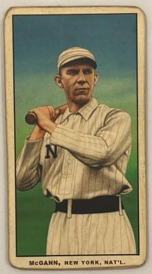 Picture, Helmar Brewing, T206-Helmar Card # 86, Dan Mcgann, Bat on shoulder, New York Giants